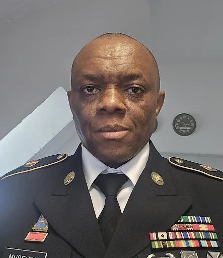 Peter Mureithi, founder of Equator Property Solutions, in U.S. Army dress uniform